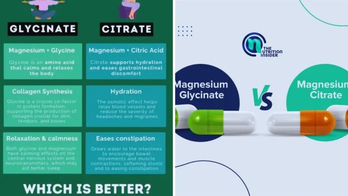 Magnesium Glycinate vs Citrate